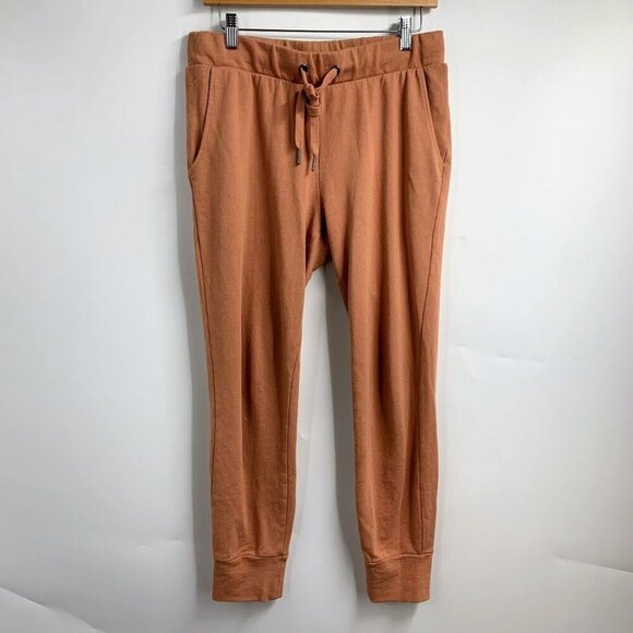 Z Supply Women's Mid Rise Cotton Drawstring Tapered Elastic Waist Jogger Size S - Picture 1 of 13